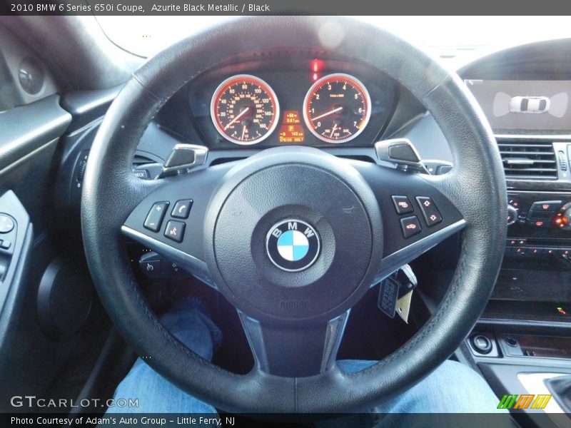 Azurite Black Metallic / Black 2010 BMW 6 Series 650i Coupe