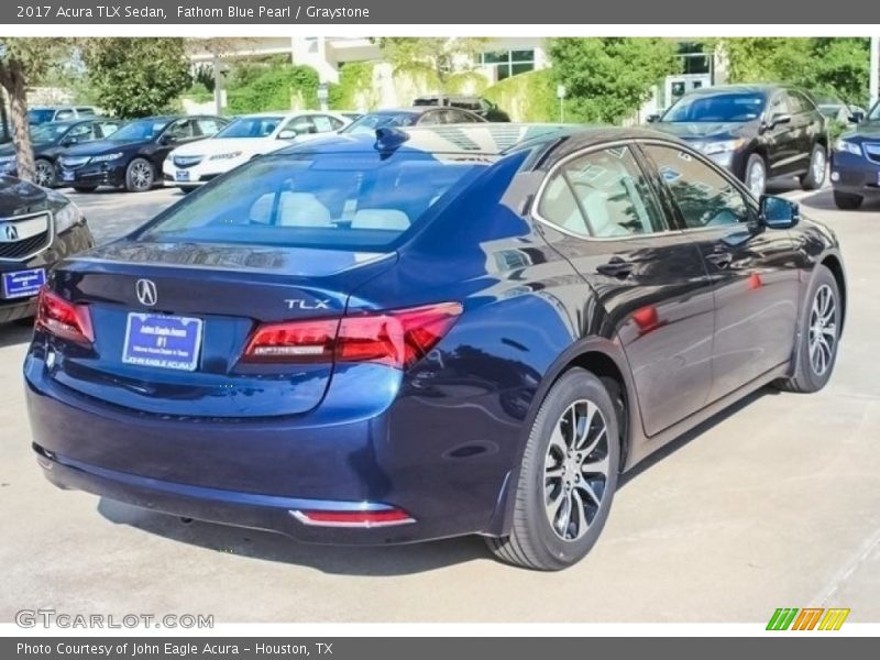 Fathom Blue Pearl / Graystone 2017 Acura TLX Sedan