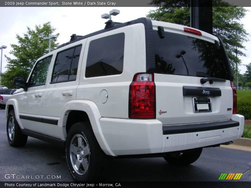 Stone White / Dark Slate Gray 2009 Jeep Commander Sport