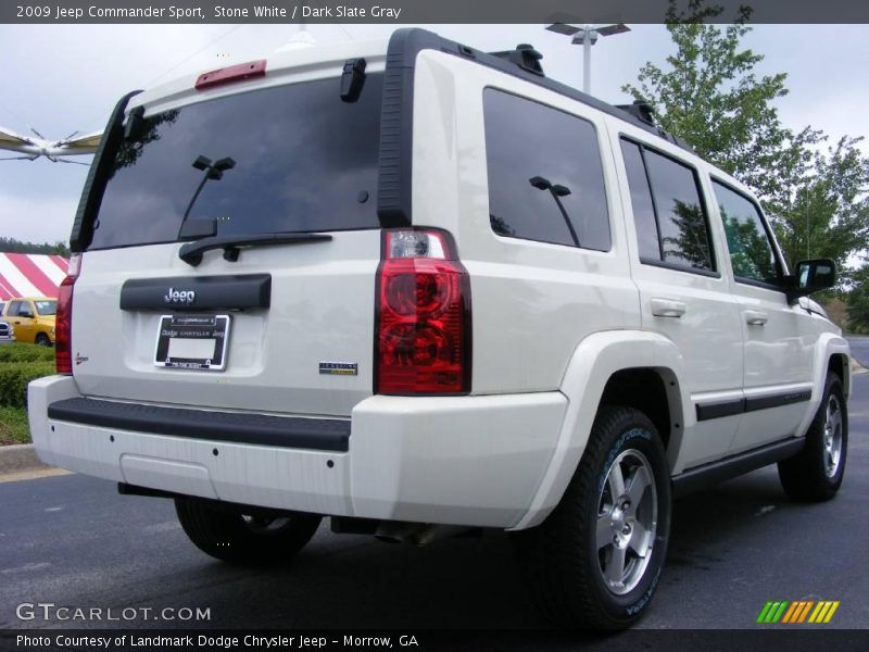 Stone White / Dark Slate Gray 2009 Jeep Commander Sport