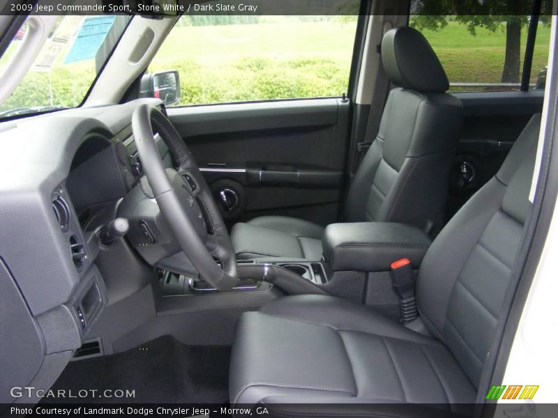 Stone White / Dark Slate Gray 2009 Jeep Commander Sport