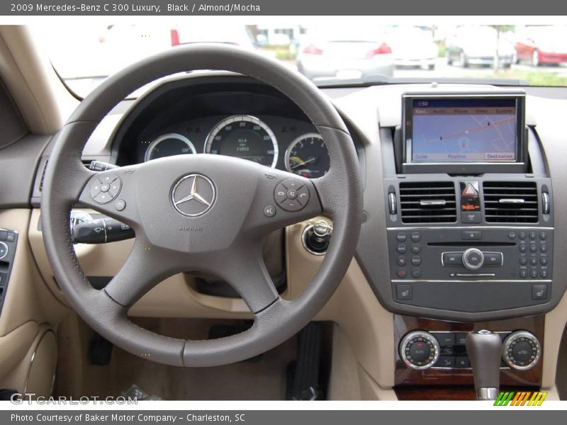 Black / Almond/Mocha 2009 Mercedes-Benz C 300 Luxury