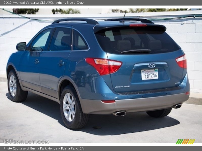 Athens Blue / Gray 2012 Hyundai Veracruz GLS AWD