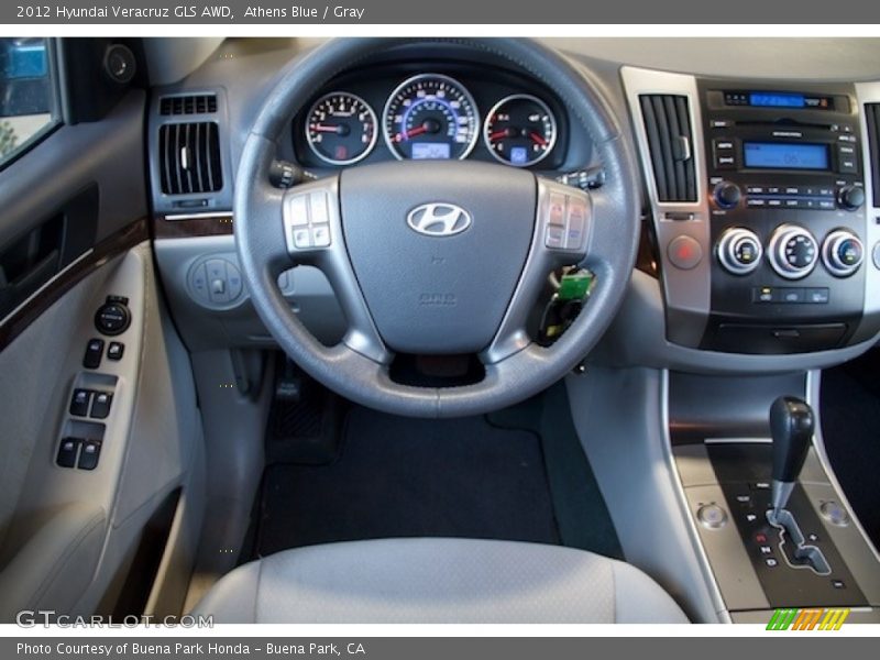 Athens Blue / Gray 2012 Hyundai Veracruz GLS AWD