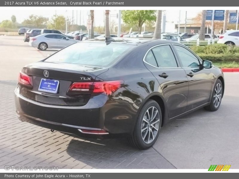 Crystal Black Pearl / Parchment 2017 Acura TLX V6 Advance Sedan