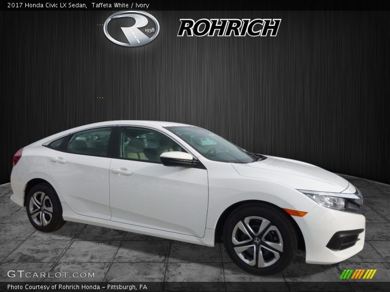 Taffeta White / Ivory 2017 Honda Civic LX Sedan