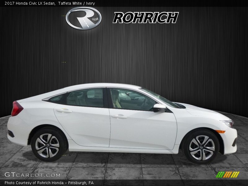Taffeta White / Ivory 2017 Honda Civic LX Sedan