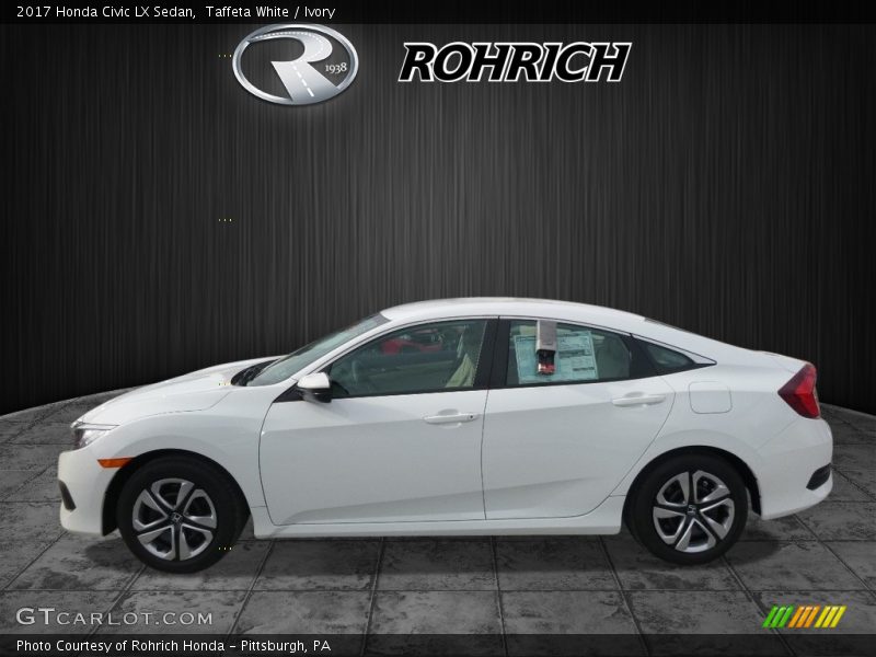 Taffeta White / Ivory 2017 Honda Civic LX Sedan