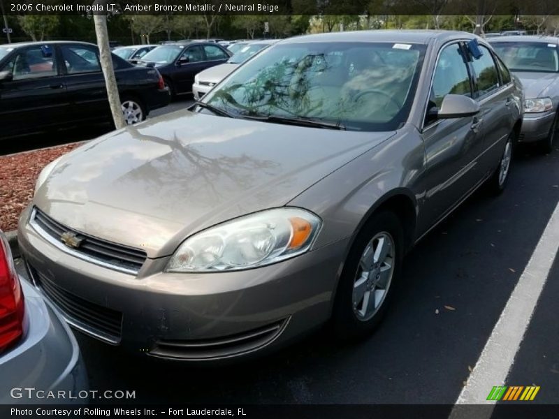 Amber Bronze Metallic / Neutral Beige 2006 Chevrolet Impala LT