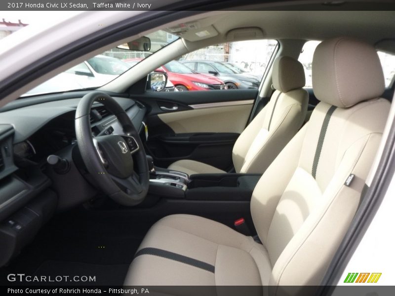 Taffeta White / Ivory 2017 Honda Civic LX Sedan