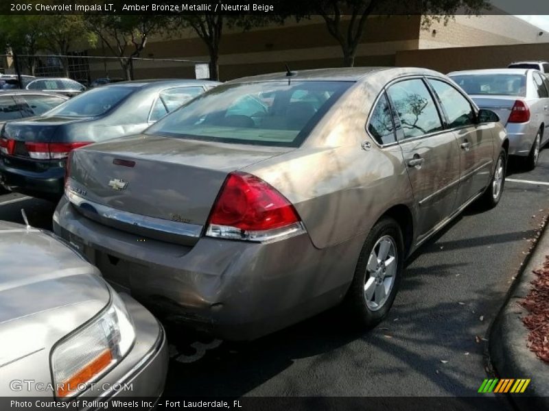 Amber Bronze Metallic / Neutral Beige 2006 Chevrolet Impala LT