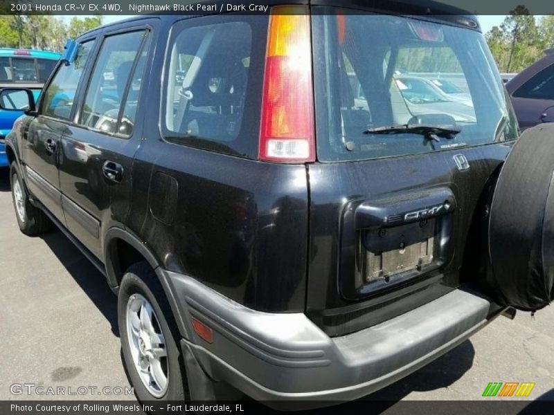 Nighthawk Black Pearl / Dark Gray 2001 Honda CR-V EX 4WD