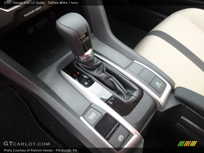 Taffeta White / Ivory 2017 Honda Civic LX Sedan
