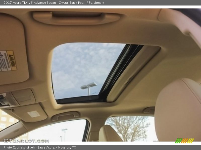 Crystal Black Pearl / Parchment 2017 Acura TLX V6 Advance Sedan