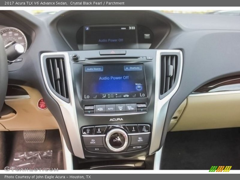 Crystal Black Pearl / Parchment 2017 Acura TLX V6 Advance Sedan