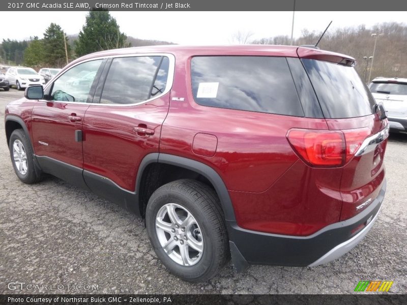 Crimson Red Tintcoat / Jet Black 2017 GMC Acadia SLE AWD