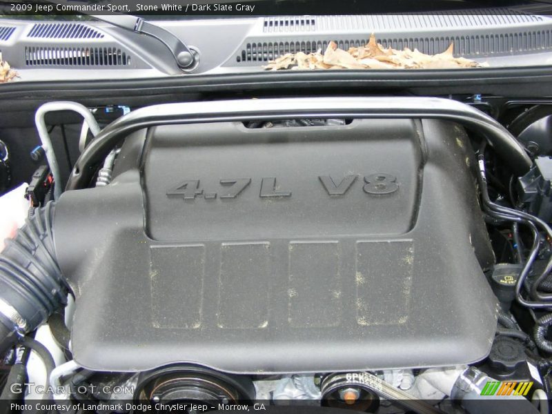 Stone White / Dark Slate Gray 2009 Jeep Commander Sport