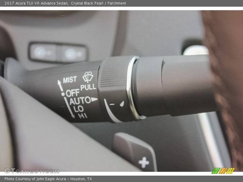 Crystal Black Pearl / Parchment 2017 Acura TLX V6 Advance Sedan