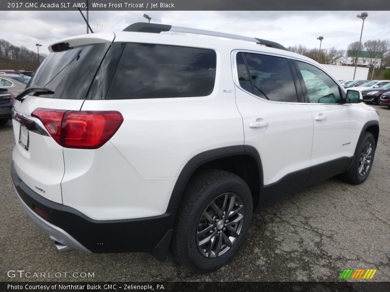 White Frost Tricoat / Jet Black 2017 GMC Acadia SLT AWD
