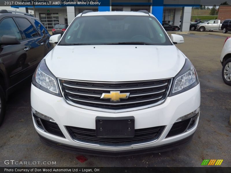 Summit White / Ebony 2017 Chevrolet Traverse LT AWD