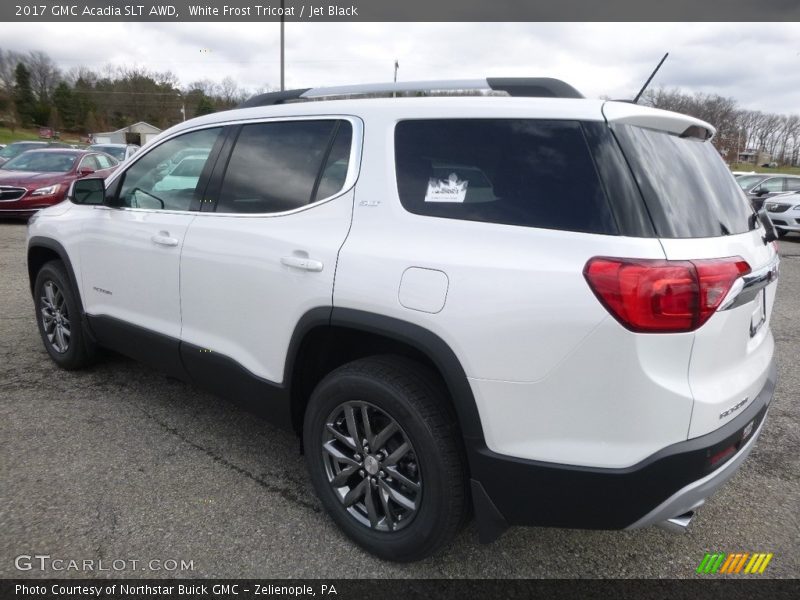 White Frost Tricoat / Jet Black 2017 GMC Acadia SLT AWD