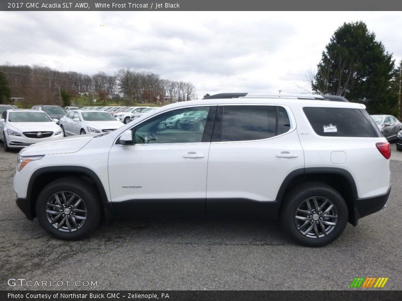 White Frost Tricoat / Jet Black 2017 GMC Acadia SLT AWD