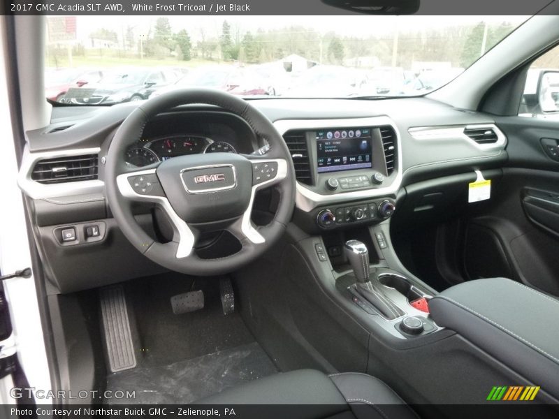 White Frost Tricoat / Jet Black 2017 GMC Acadia SLT AWD