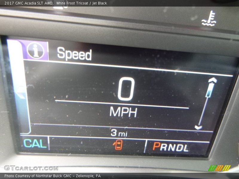 White Frost Tricoat / Jet Black 2017 GMC Acadia SLT AWD