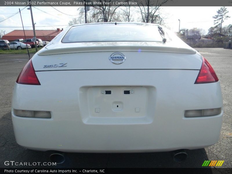 Pikes Peak White Pearl / Carbon Black 2004 Nissan 350Z Performance Coupe