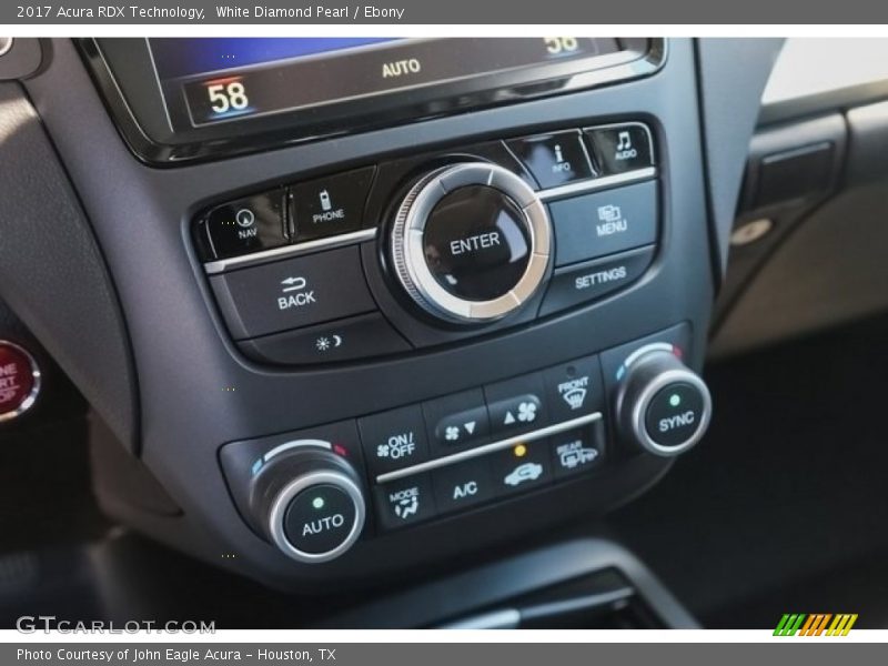 White Diamond Pearl / Ebony 2017 Acura RDX Technology