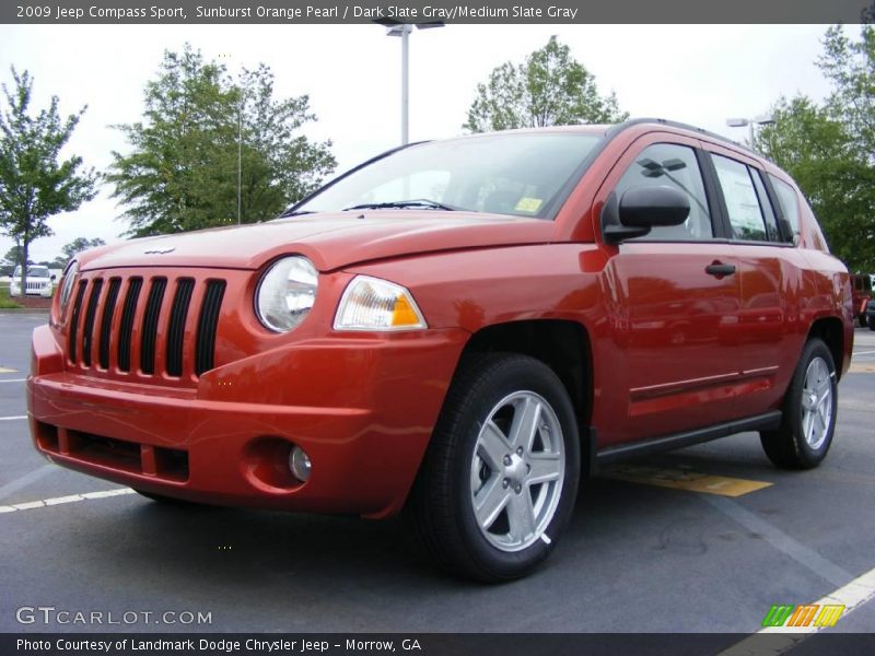 Sunburst Orange Pearl / Dark Slate Gray/Medium Slate Gray 2009 Jeep Compass Sport
