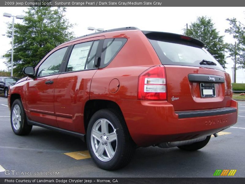 Sunburst Orange Pearl / Dark Slate Gray/Medium Slate Gray 2009 Jeep Compass Sport