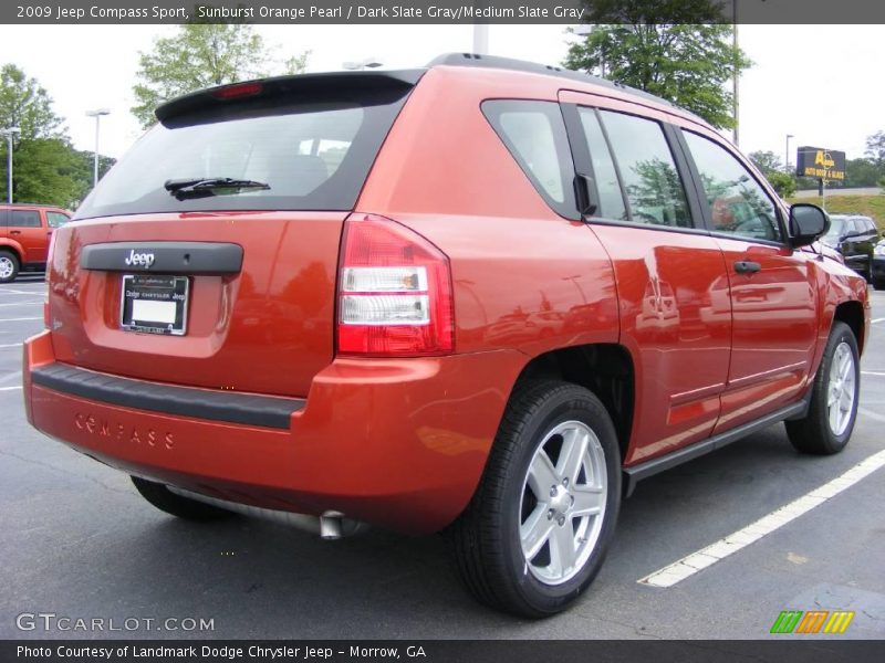 Sunburst Orange Pearl / Dark Slate Gray/Medium Slate Gray 2009 Jeep Compass Sport