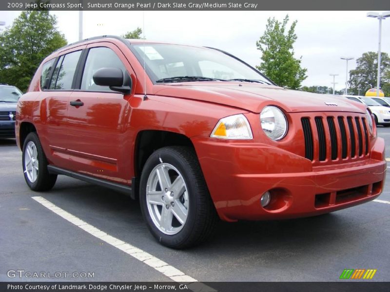 Sunburst Orange Pearl / Dark Slate Gray/Medium Slate Gray 2009 Jeep Compass Sport