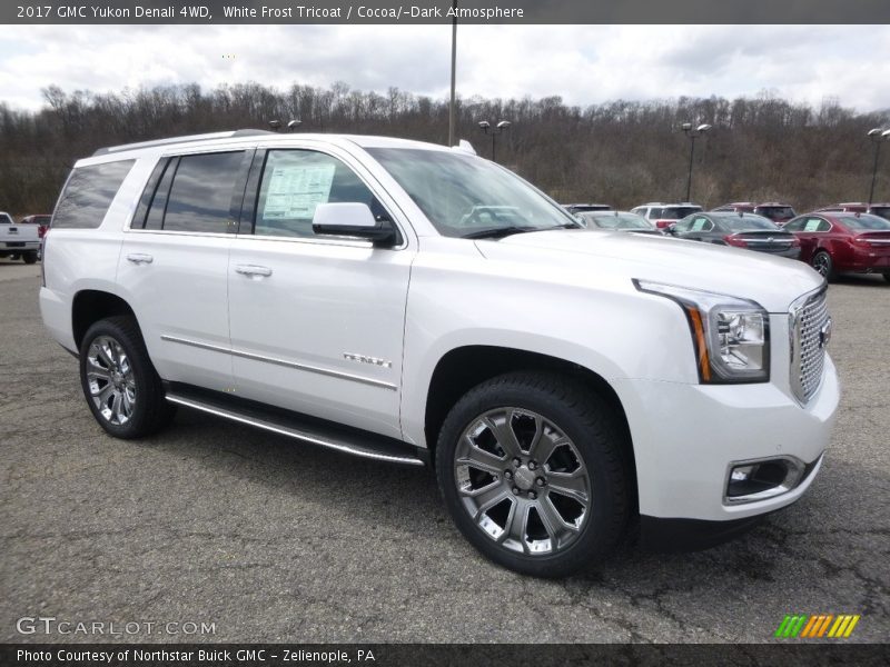 White Frost Tricoat / Cocoa/­Dark Atmosphere 2017 GMC Yukon Denali 4WD