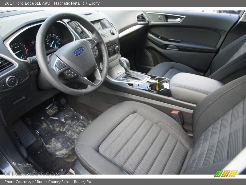 Magnetic Metallic / Ebony 2017 Ford Edge SEL AWD