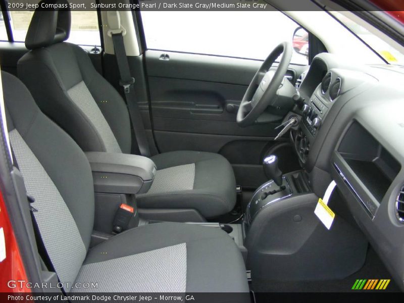 Sunburst Orange Pearl / Dark Slate Gray/Medium Slate Gray 2009 Jeep Compass Sport