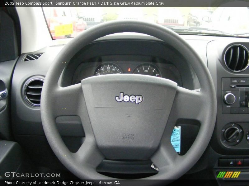 Sunburst Orange Pearl / Dark Slate Gray/Medium Slate Gray 2009 Jeep Compass Sport