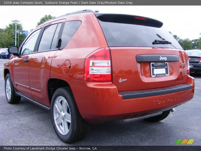 Sunburst Orange Pearl / Dark Slate Gray/Medium Slate Gray 2009 Jeep Compass Sport