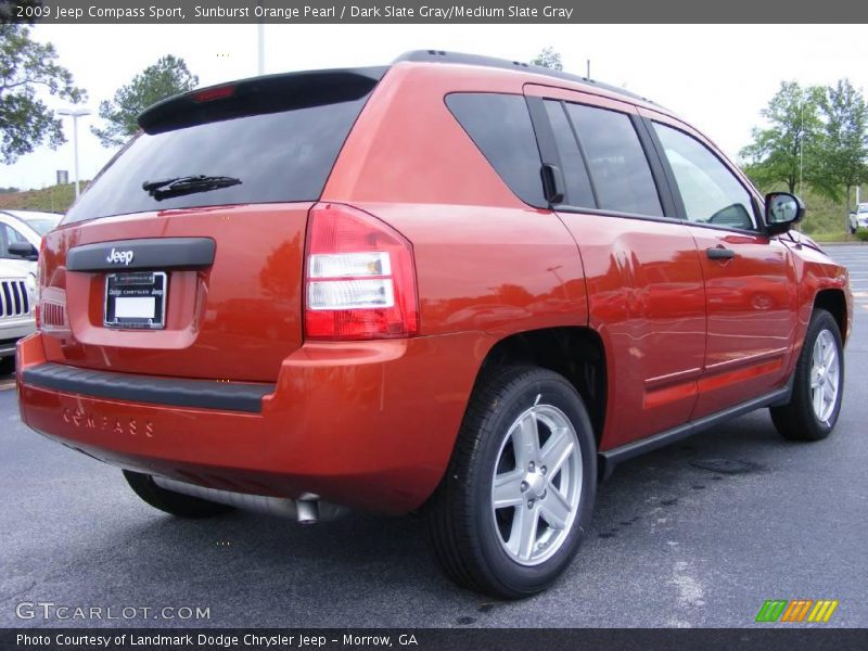 Sunburst Orange Pearl / Dark Slate Gray/Medium Slate Gray 2009 Jeep Compass Sport