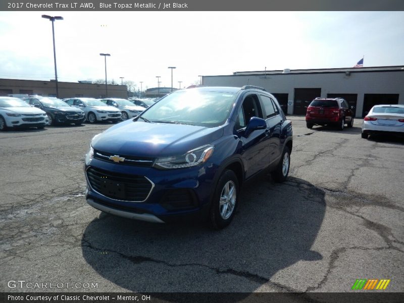 Blue Topaz Metallic / Jet Black 2017 Chevrolet Trax LT AWD