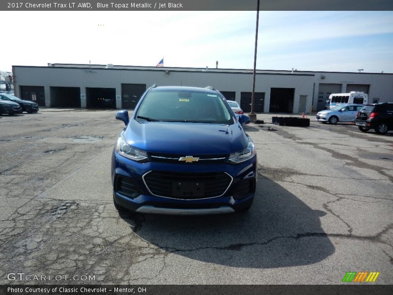 Blue Topaz Metallic / Jet Black 2017 Chevrolet Trax LT AWD