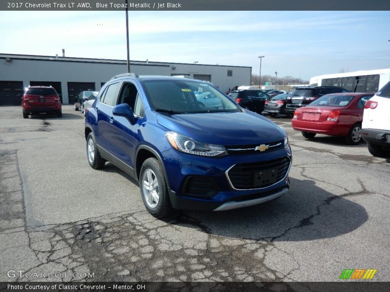 Blue Topaz Metallic / Jet Black 2017 Chevrolet Trax LT AWD