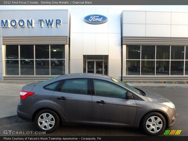 Sterling Grey Metallic / Charcoal Black 2012 Ford Focus S Sedan