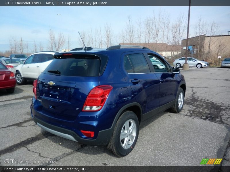 Blue Topaz Metallic / Jet Black 2017 Chevrolet Trax LT AWD