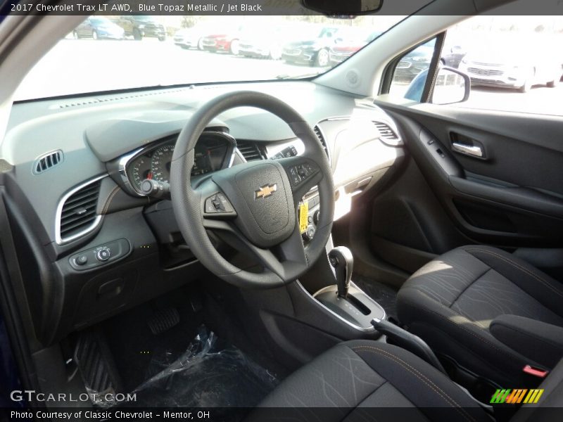 Blue Topaz Metallic / Jet Black 2017 Chevrolet Trax LT AWD