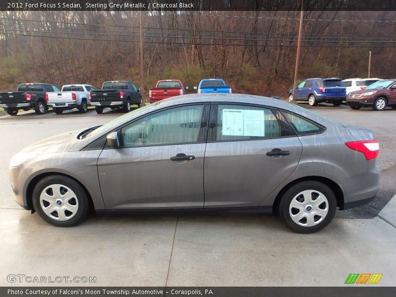 Sterling Grey Metallic / Charcoal Black 2012 Ford Focus S Sedan