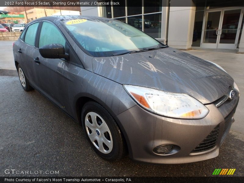Sterling Grey Metallic / Charcoal Black 2012 Ford Focus S Sedan