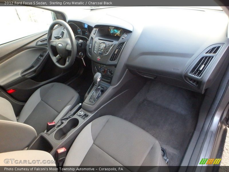 Sterling Grey Metallic / Charcoal Black 2012 Ford Focus S Sedan