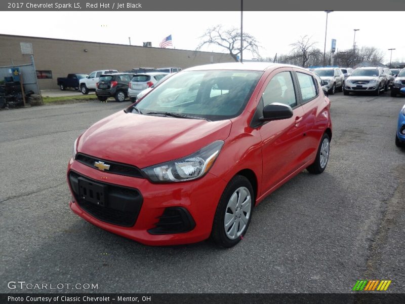Red Hot / Jet Black 2017 Chevrolet Spark LS